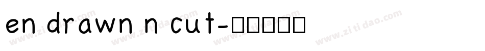 en drawn n cut字体转换